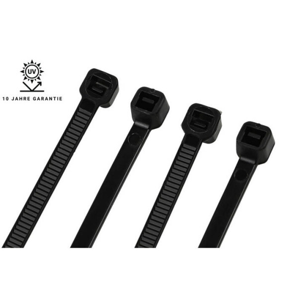 EMC Kabelbinder 290x4,8mm schwarz - UV Stabil 10 Jahre