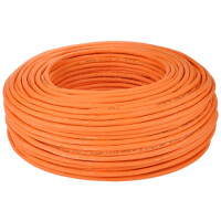 Netzwerkkabel Cat.7 Simplex 4 AWG 23/1 orange 100m