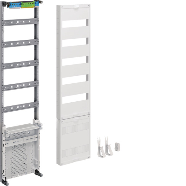 HAGER ZU37VT5APZ2 Verteilerfeld, univers Z, H&ouml;he 1050mm, 5-reihig, 1-feldig, mit APZ unten