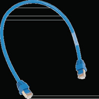 HAGER ZZ45WAN150 Patchkabel, 2xRJ45 Stecker f&uuml;r WAN-Anwendung, blau, L&auml;nge 1,5 m