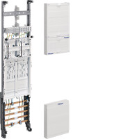 HAGER ZH3EZ12N Komplettfeld, univers Z, 2 Z&auml;hlerpl&auml;tze, BKE-I, OKK, H=1050 mm, 1-feldig
