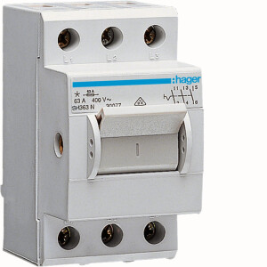 HAGER SH363N Kompaktschalter, Ausschalter, 63A, 3...